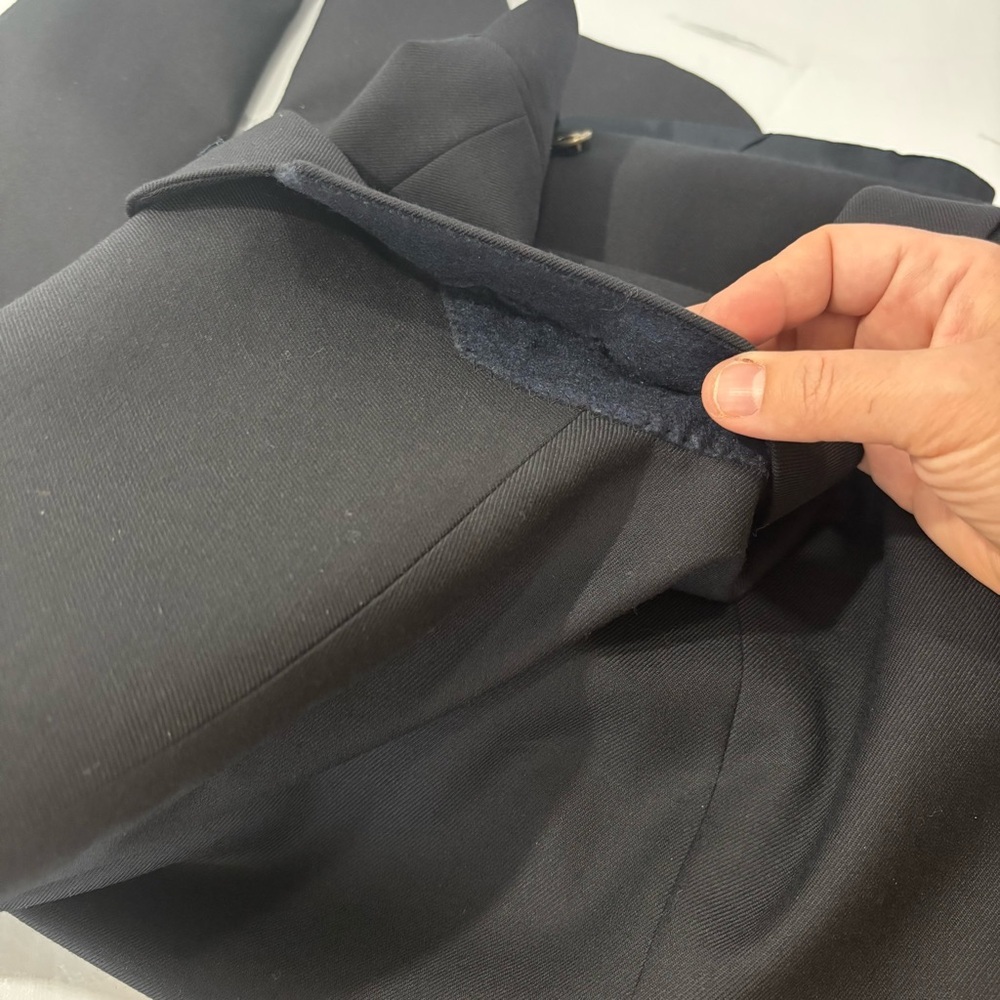 Vintage Oscar De La Renta Elegant Black Pure Virgin Wool Blazer Jacket Size 46R - Picture 11 of 13